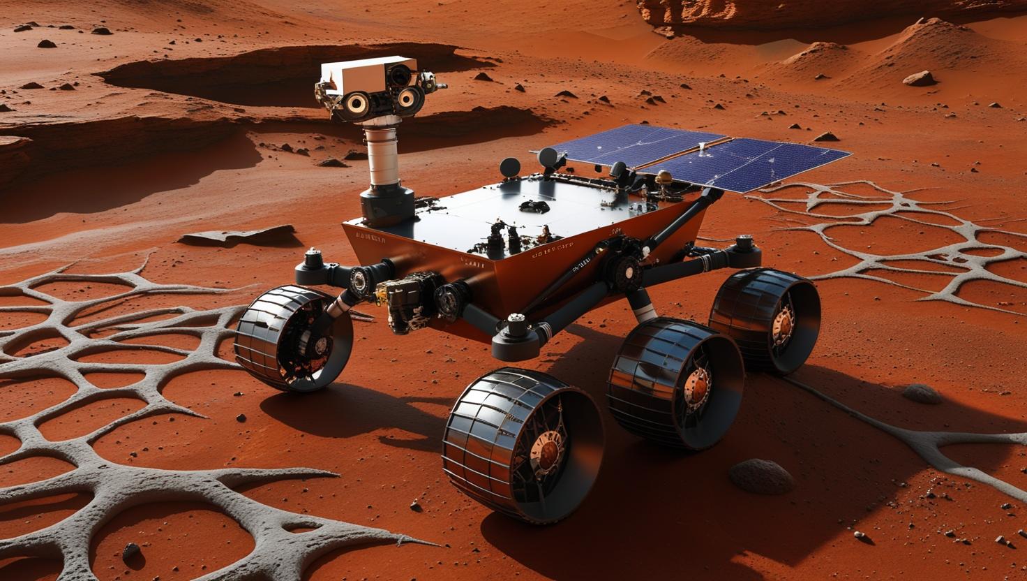 NASA's Curiosity Rover Takes Pictures of Spider-Web-Like Areas on Mars